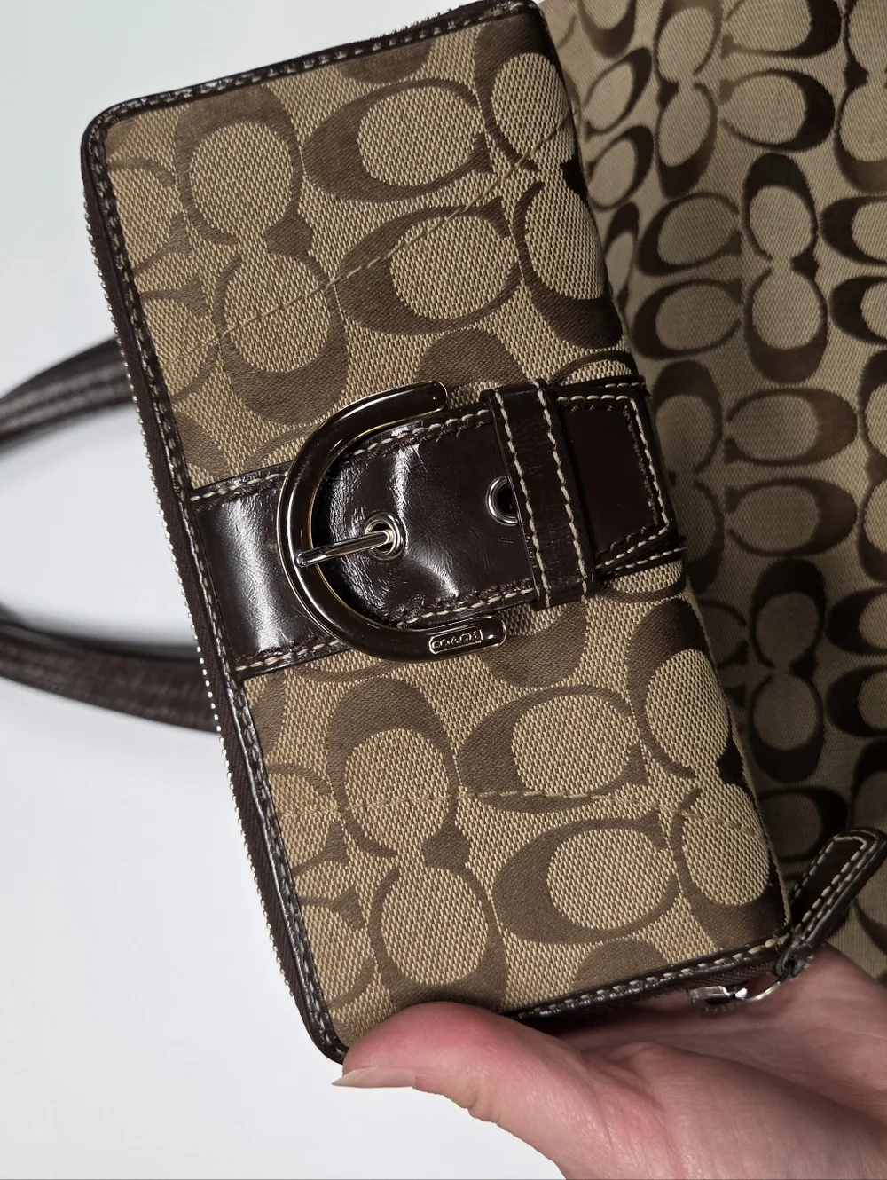 Coach Vintage Soho Signature CC Tote Bag With Wallet Purse Y2k 2000s